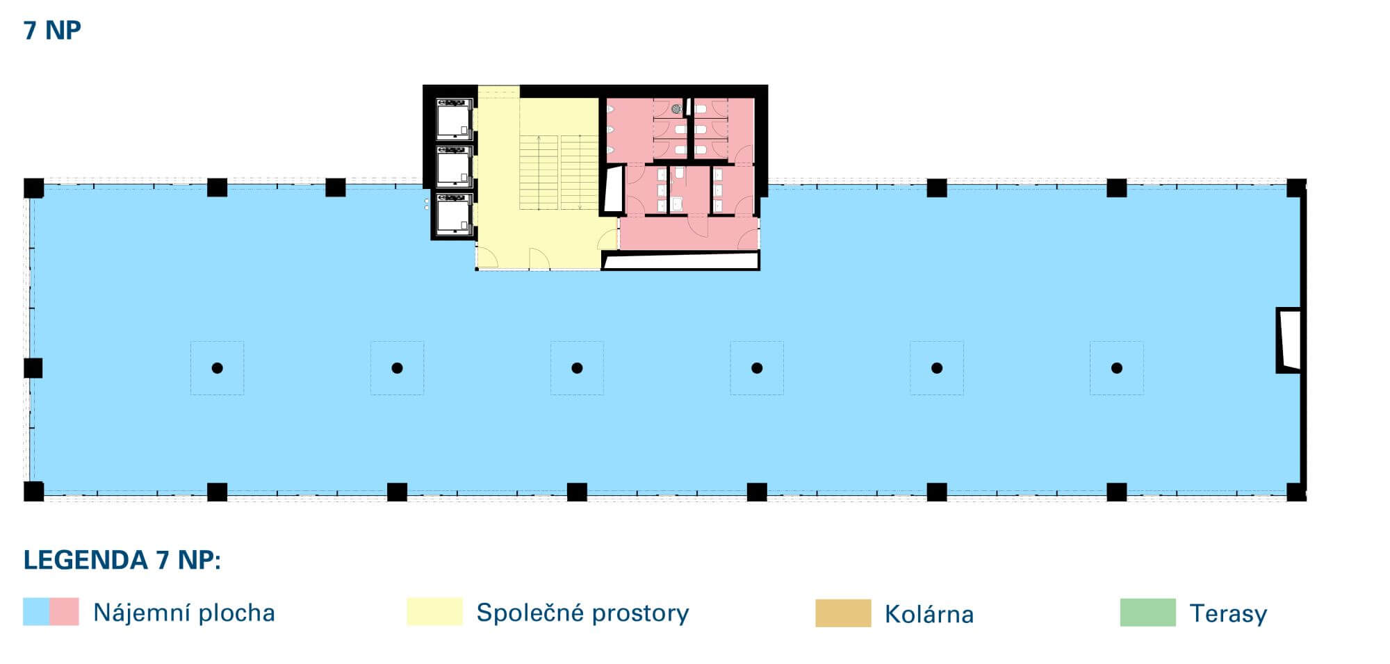 Plán sedmého nadzemního patra